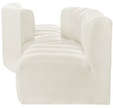 Arc Cream Velvet Modular Sofa 103Cream-S4A Meridian Furniture