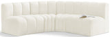 Arc Cream Velvet Modular Sofa 103Cream-S4B Meridian Furniture