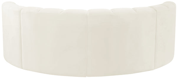 Arc Cream Velvet Modular Sofa 103Cream-S4C Meridian Furniture
