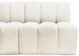 Arc Cream Velvet Modular Sofa 103Cream-S4C Meridian Furniture