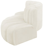 Arc Cream Velvet Modular Sofa 103Cream-S4D Meridian Furniture