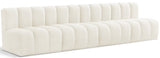 Arc Cream Velvet Modular Sofa 103Cream-S4E Meridian Furniture