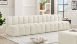 Arc Cream Velvet Modular Sofa 103Cream-S4E Meridian Furniture