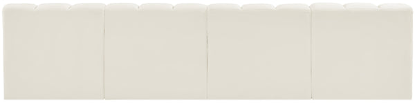 Arc Cream Velvet Modular Sofa 103Cream-S4E Meridian Furniture
