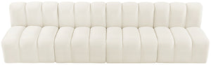 Arc Cream Velvet Modular Sofa 103Cream-S4E Meridian Furniture