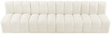 Arc Cream Velvet Modular Sofa 103Cream-S4E Meridian Furniture