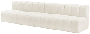 Arc Cream Velvet Modular Sofa 103Cream-S4E Meridian Furniture