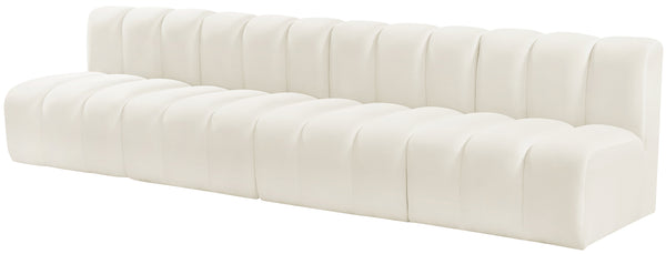 Arc Cream Velvet Modular Sofa 103Cream-S4E Meridian Furniture