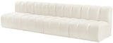 Arc Cream Velvet Modular Sofa 103Cream-S4E Meridian Furniture