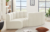 Arc Cream Velvet Modular Sofa 103Cream-S4F Meridian Furniture