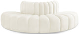 Arc Cream Velvet Modular Sofa 103Cream-S4G Meridian Furniture