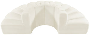 Arc Cream Velvet Modular Sofa 103Cream-S4G Meridian Furniture
