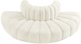 Arc Cream Velvet Modular Sofa 103Cream-S4G Meridian Furniture