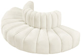 Arc Cream Velvet Modular Sofa 103Cream-S4G Meridian Furniture