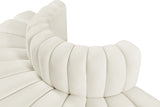 Arc Cream Velvet Modular Sofa 103Cream-S4G Meridian Furniture