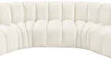 Arc Cream Velvet Modular Sofa 103Cream-S5A Meridian Furniture