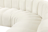 Arc Cream Velvet Modular Sofa 103Cream-S5A Meridian Furniture