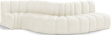 Arc Cream Velvet Modular Sofa 103Cream-S5B Meridian Furniture