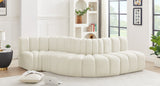 Arc Cream Velvet Modular Sofa 103Cream-S5B Meridian Furniture