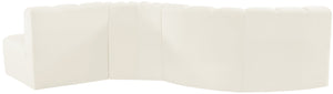 Arc Cream Velvet Modular Sofa 103Cream-S5B Meridian Furniture