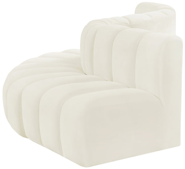 Arc Cream Velvet Modular Sofa 103Cream-S5B Meridian Furniture