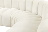 Arc Cream Velvet Modular Sofa 103Cream-S5C Meridian Furniture