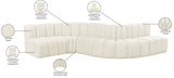 Arc Cream Velvet Modular Sofa 103Cream-S6A Meridian Furniture