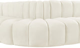 Arc Cream Velvet Modular Sofa 103Cream-S6A Meridian Furniture