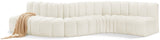 Arc Cream Velvet Modular Sofa 103Cream-S6A Meridian Furniture