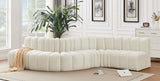 Arc Cream Velvet Modular Sofa 103Cream-S6A Meridian Furniture