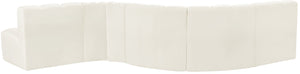 Arc Cream Velvet Modular Sofa 103Cream-S6A Meridian Furniture