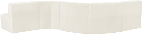 Arc Cream Velvet Modular Sofa 103Cream-S6A Meridian Furniture