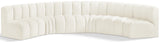 Arc Cream Velvet Modular Sofa 103Cream-S6B Meridian Furniture