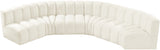 Arc Cream Velvet Modular Sofa 103Cream-S6B Meridian Furniture