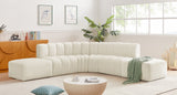 Arc Cream Velvet Modular Sofa 103Cream-S6C Meridian Furniture