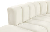 Arc Cream Velvet Modular Sofa 103Cream-S6C Meridian Furniture