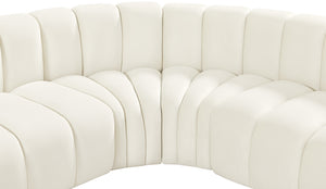 Arc Cream Velvet Modular Sofa 103Cream-S7A Meridian Furniture