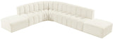 Arc Cream Velvet Modular Sofa 103Cream-S7A Meridian Furniture