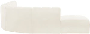 Arc Cream Velvet Modular Sofa 103Cream-S7A Meridian Furniture