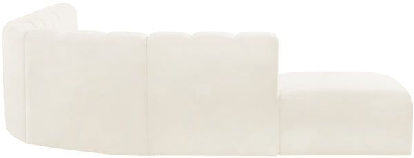 Arc Cream Velvet Modular Sofa 103Cream-S7A Meridian Furniture