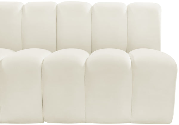 Arc Cream Velvet Modular Sofa 103Cream-S7B Meridian Furniture
