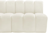 Arc Cream Velvet Modular Sofa 103Cream-S7B Meridian Furniture