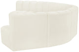 Arc Cream Velvet Modular Sofa 103Cream-S7B Meridian Furniture