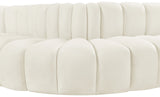 Arc Cream Velvet Modular Sofa 103Cream-S7C Meridian Furniture