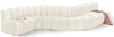 Arc Cream Velvet Modular Sofa 103Cream-S7C Meridian Furniture