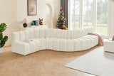 Arc Cream Velvet Modular Sofa 103Cream-S7C Meridian Furniture