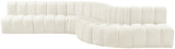 Arc Cream Velvet Modular Sofa 103Cream-S7C Meridian Furniture