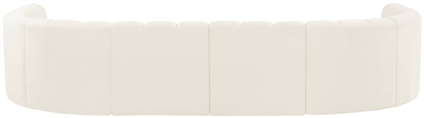Arc Cream Velvet Modular Sofa 103Cream-S8A Meridian Furniture