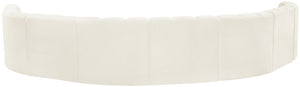 Arc Cream Velvet Modular Sofa 103Cream-S8B Meridian Furniture