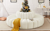 Arc Cream Velvet Modular Sofa 103Cream-S8D Meridian Furniture
